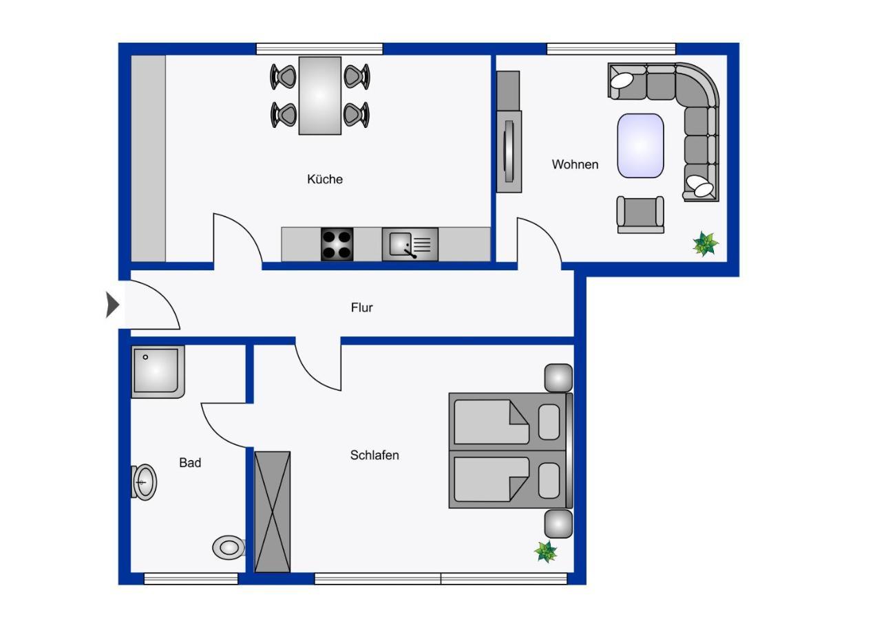 Apartment mit 2 Schlafzimmern
