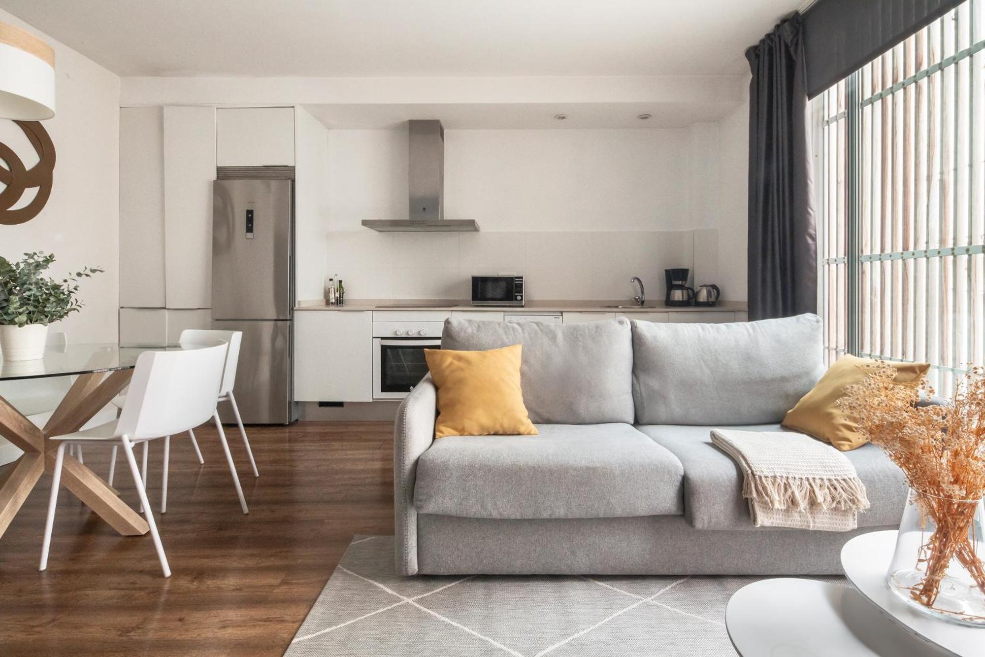 Apartamento de 1 dormitorio con terraza (4 adultos) - Bilbao, 11