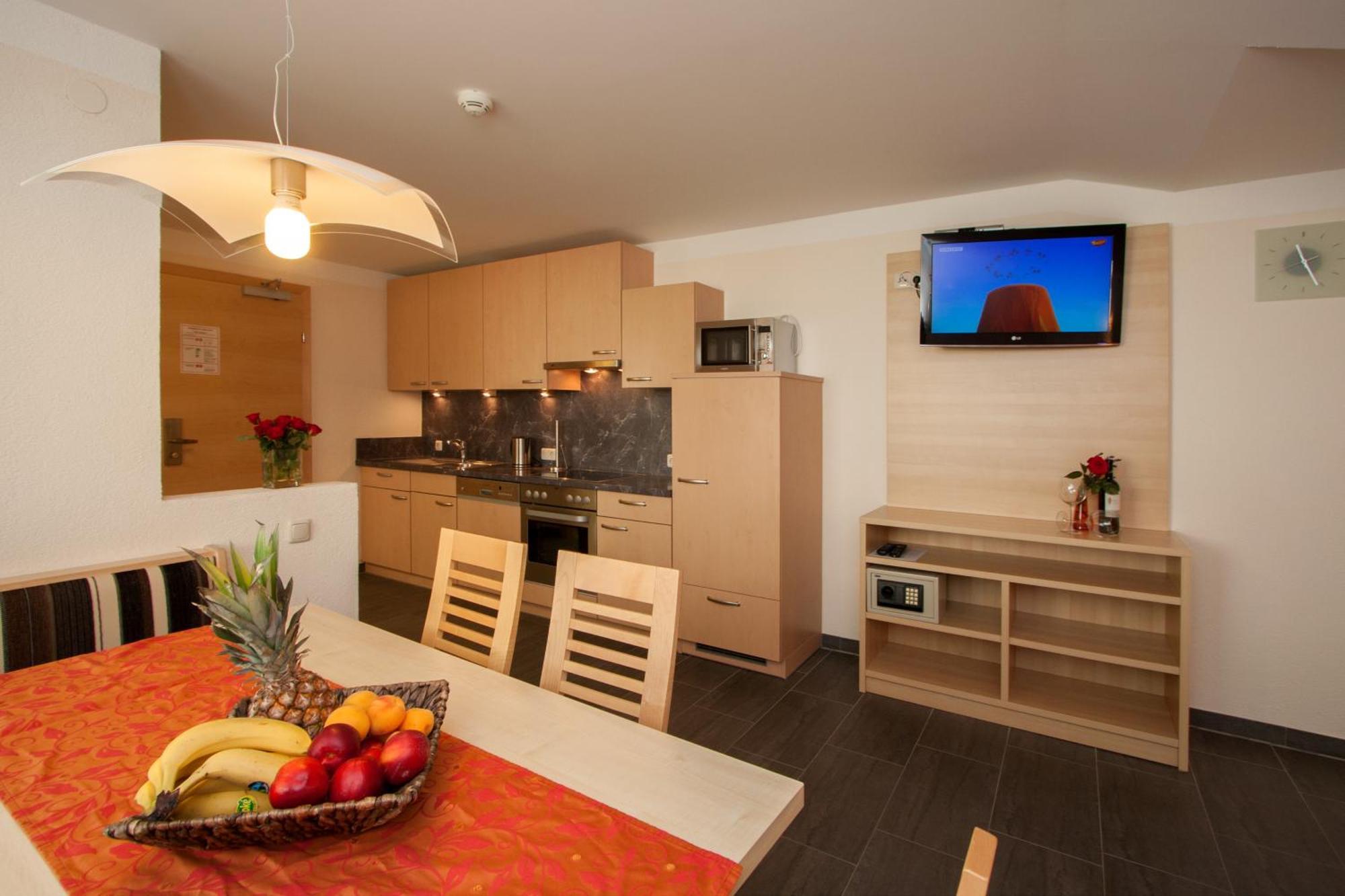Apartment mit Gartenblick