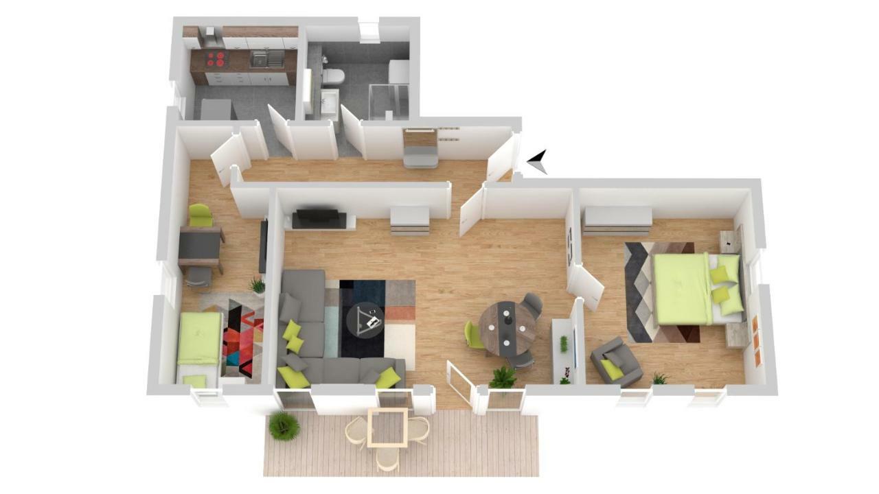 Apartment mit 2 Schlafzimmern