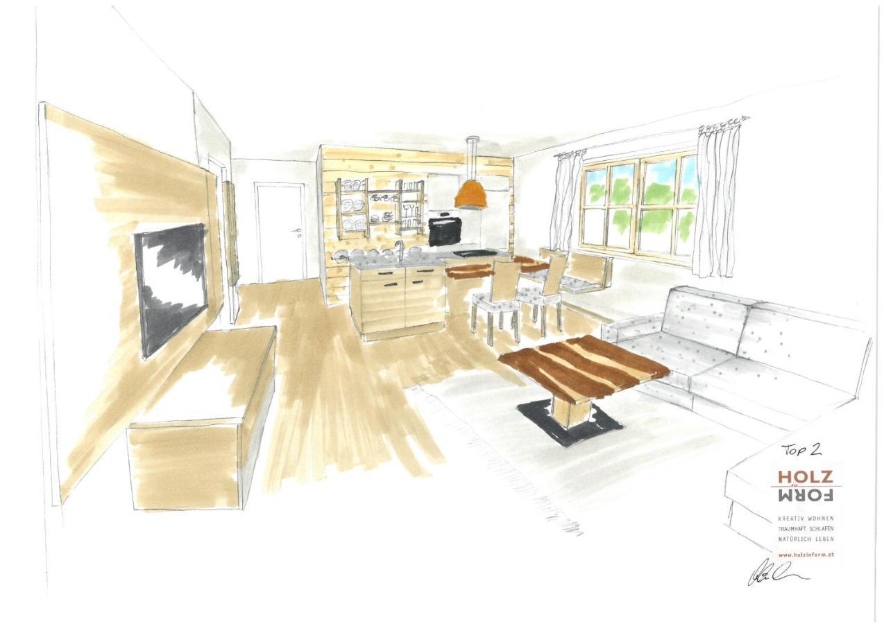Apartment mit 2 Balkonen und 2 Schlafzimmern