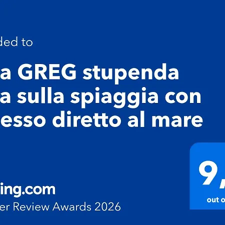 Villa GREG stupenda location sulla spiaggia con accesso diretto al mare-2