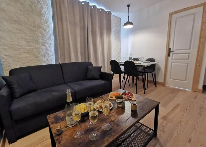 Les appartements du centre, refaits à neuf, climatiseur mobile, hyper centre, 50m à pieds des commerces, restaurants, parking gratuit