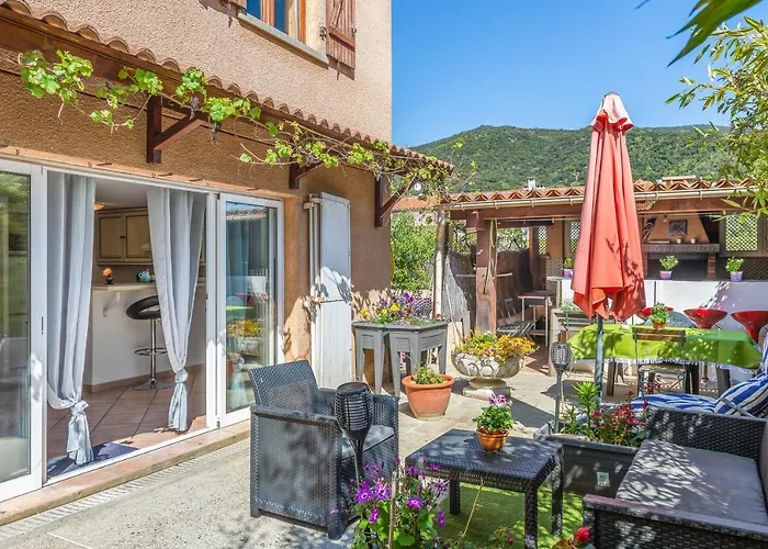 Maison d'une chambre avec jardin clos et wifi a Arles sur Tech