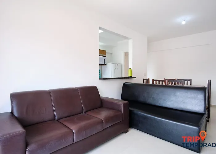 Apartamento com ar condicionado à 100 metros da praia - Edifício Ibiza