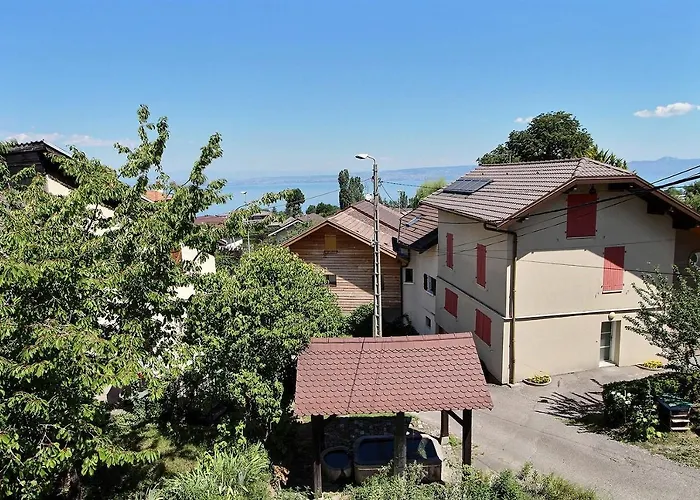 Apt type 3 en Duplex sur EVIAN les Bains vue lac
