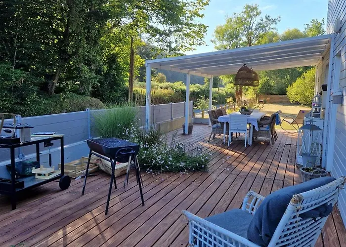 lodge avec vue sur la rivière