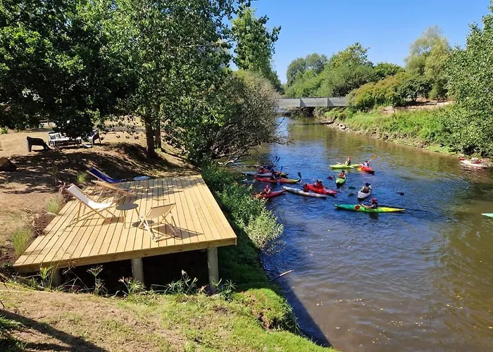 lodge avec vue sur la rivière