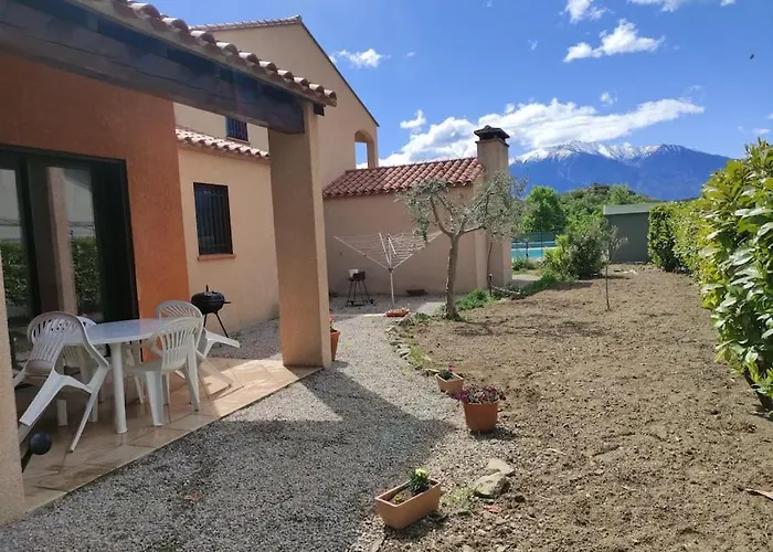 Charmant T2 moderne au calme avec jardin vue sur Canigou
