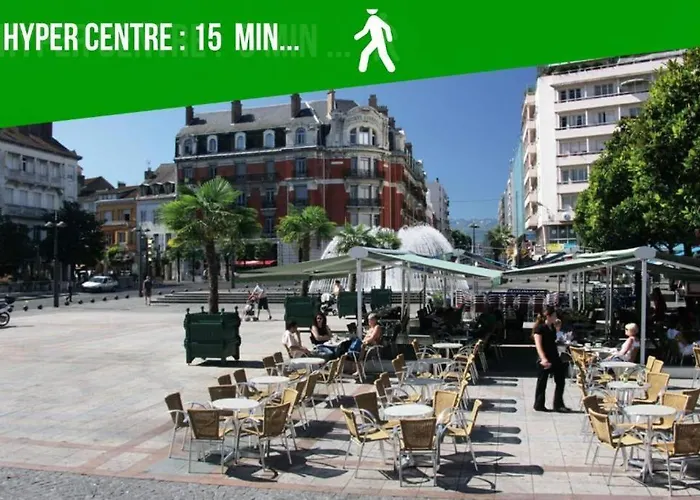Le Zen -studio tout équipé- WIFI Fibre- centre ville avec parking