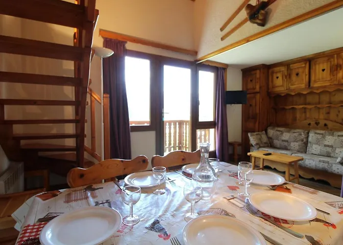 Duplex pour 8 pers avec balcon et wifi au pied des pistes - FR-1-508-79