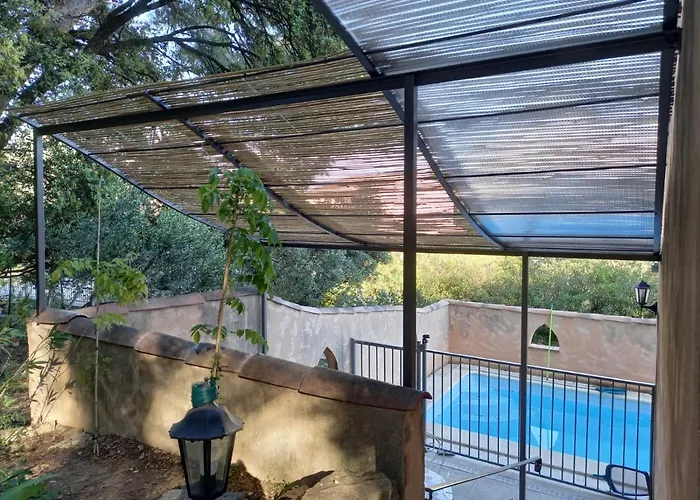 Chambre indépendante avec cuisine piscine clim au bonheur proche centre village #dentelles Montmirrail