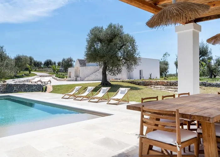 Trulli Cicerali , trulli design con piscina panoramica
