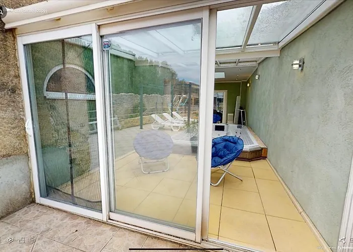 Duplex proche mer, avec swimspa terrasse, jardin et barbecue
