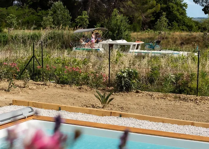Maison avec piscine, vue sur le Canal du Midi