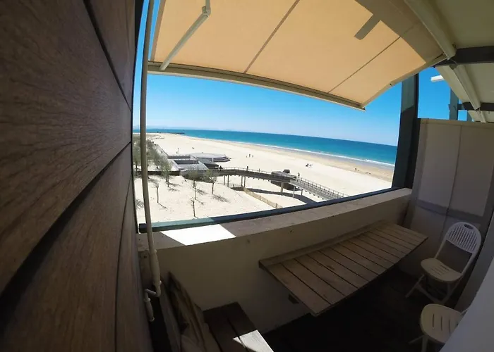Studio front de mer Hossegor vue ocean plein sud 2 personnes