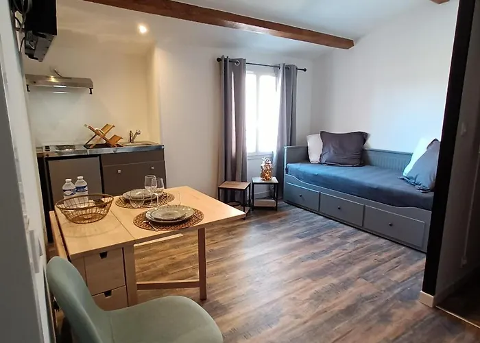 Studio LA MOUTONNE tt équipé 20 m2 10mn plages- hyeres - TRES CALME-