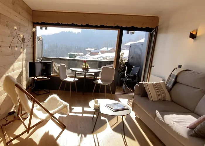 Studio lumineux avec vue sur le Mont Blanc