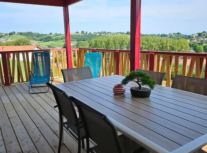 Chalet avec piscine, climatisation&vue de 2 à 6 personnes - Hasparren - Pays Basque - Chalet Ibaia