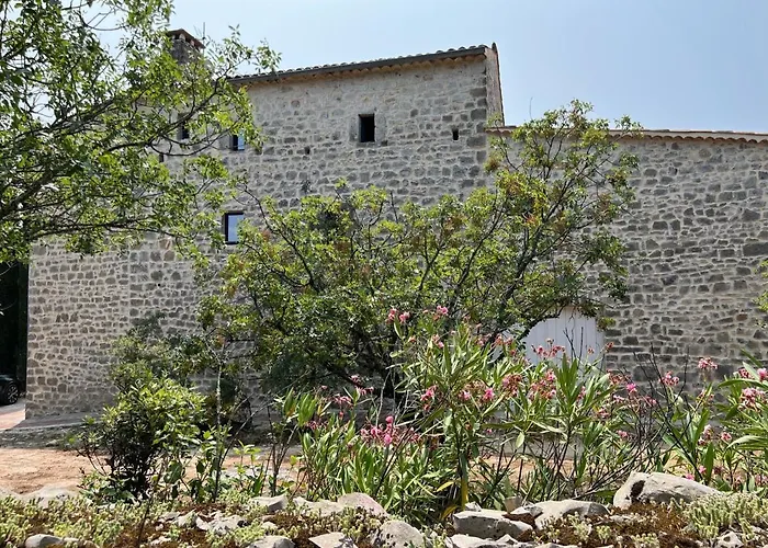 Luxurious family house with pool in Ardèche.