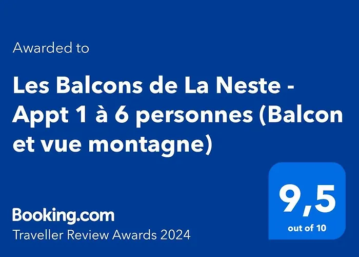 Les Balcons de La Neste - Appt 1 à 6 personnes (Balcon et vue montagne)
