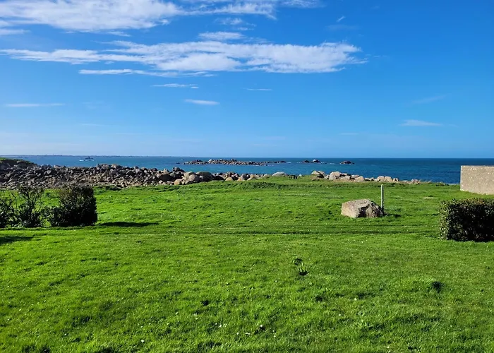 Maison reposante face à la mer avec accès plage