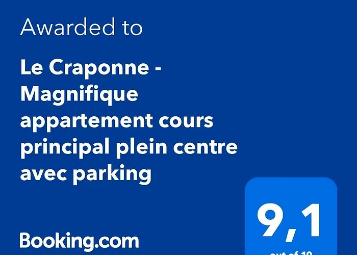 Le Craponne - Magnifique appartement cours principal plein centre avec parking