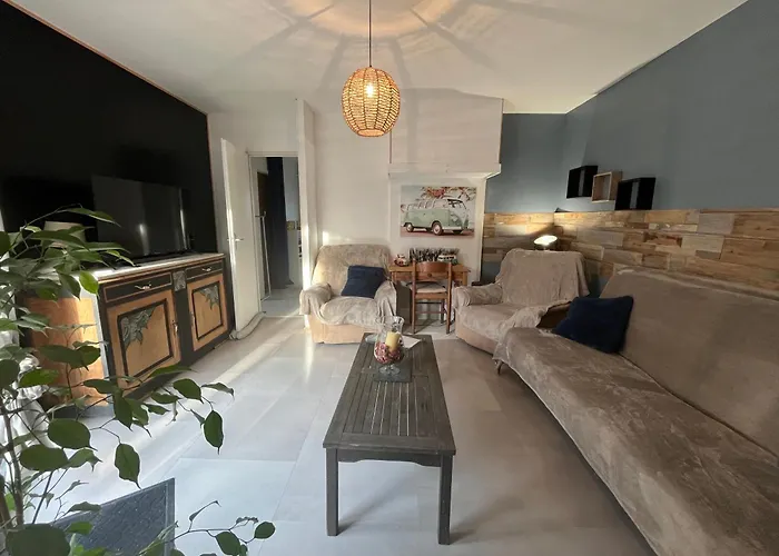 Charmant T2, Cl 3 étoiles, 4 Lits, 4 personnes et 1enfant, parking et terrasse