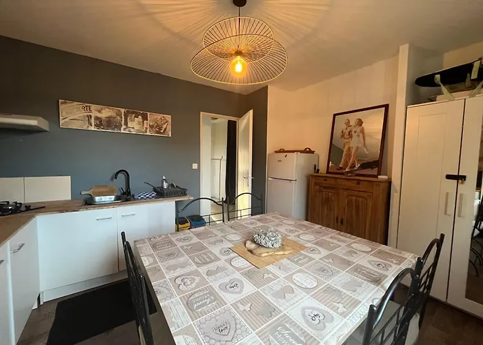 Charmant T2, Cl 3 étoiles, 4 Lits, 4 personnes et 1enfant, parking et terrasse