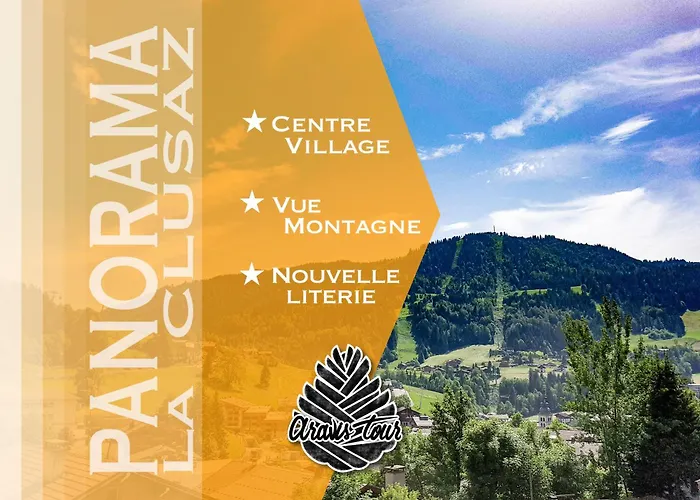 Studio Panorama - Vue montagne et village, Centre la Clusaz - AravisTour