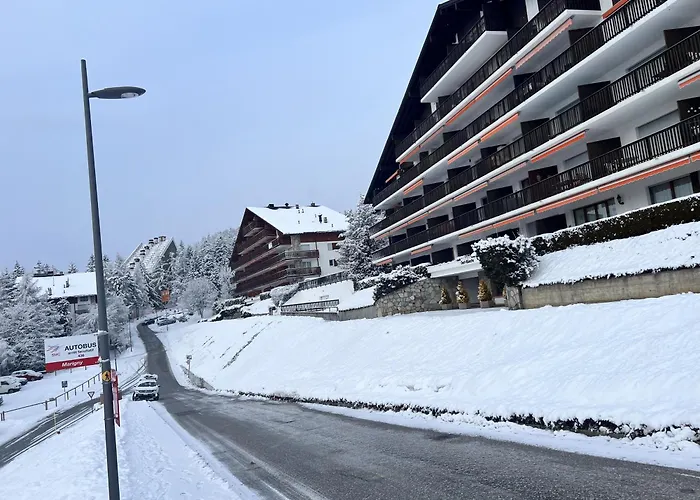 Crans Montana Spacious 80M2 Apartment With Stunning View & Bus Stop Outside