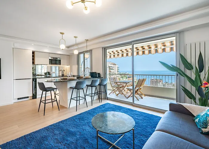 Baie de Monaco, Vue Mer, Terrasse, Parking Gratuit