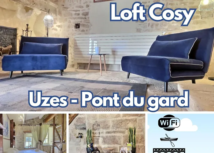 Chez Lydia - Loft cosy, départ canoë à pied, Proche Pont-du-Gard et Uzès