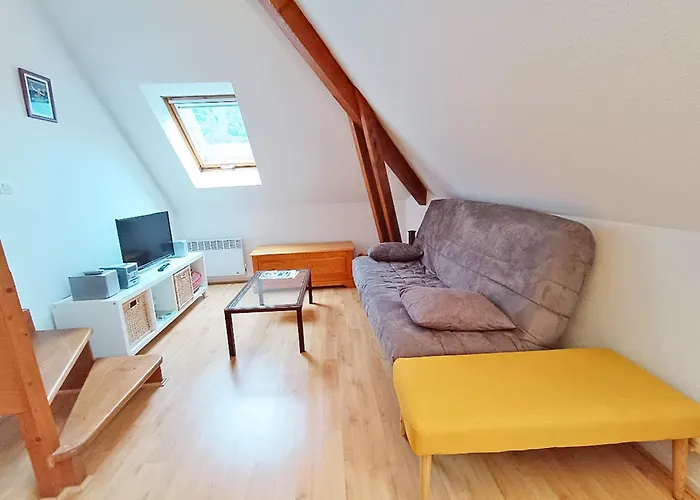 Chez Charlotte, T3 duplex, vue montagne, parking gratuit, ascenseur, 4 personnes