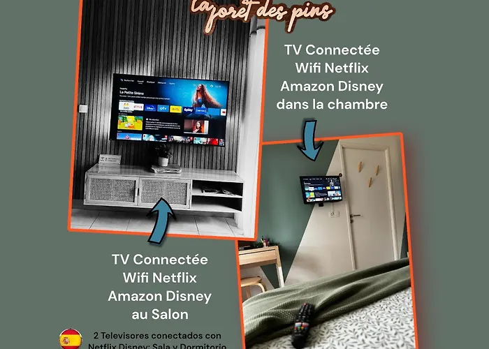 La Forêt des Pins - Free Check-In - Wifi - Parking Privé - Netflix - Draps&Serviettes inclus
