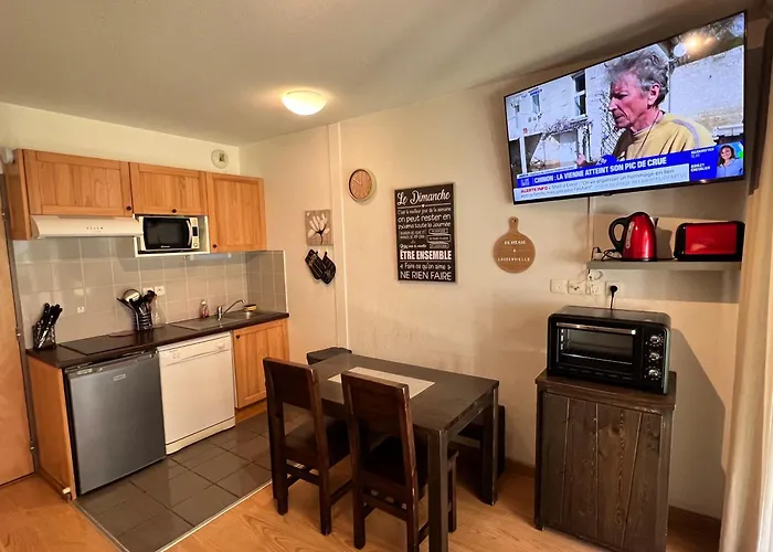 Appt hyper-centre Loudenvielle 4 Personnes Jardin et Terrasse