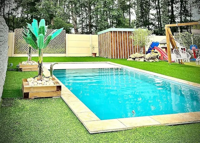 Maison 3 chambres avec piscine chauffée