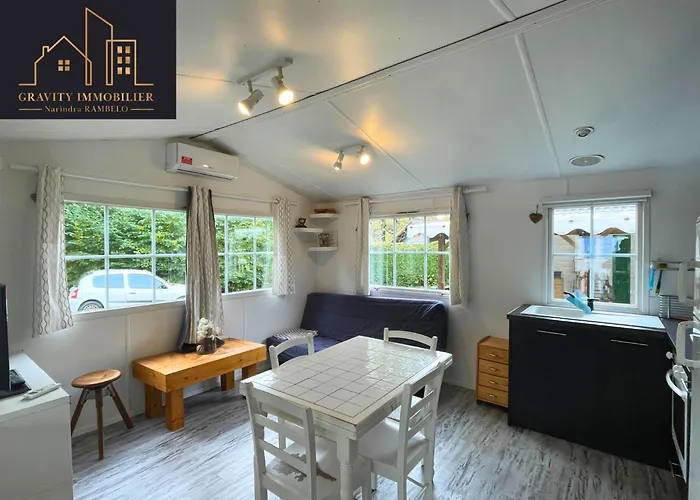 Spacieux mobil home - Terrasse