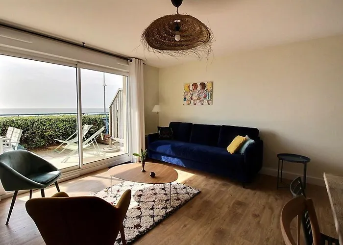 Annonce professionnelle. Appartement en rdc face mer, 2 chambres pour 4 à 6 personnes HARDELOT
