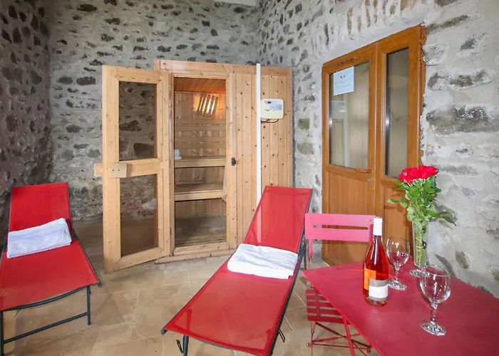 Lovely Home In Privas With Sauna