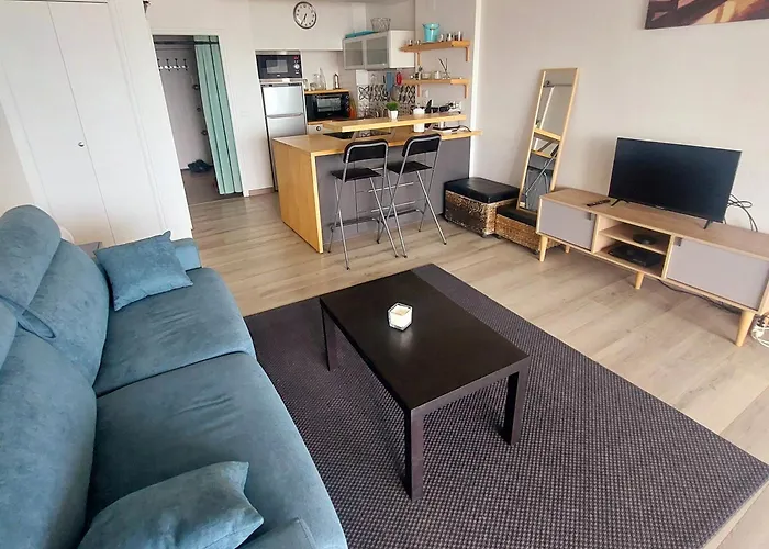 Studio Vue Mer exceptionnelle Première Ligne Carnon plage