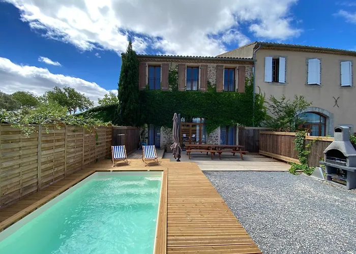 Maison indépendante, canal du Midi, Piscine