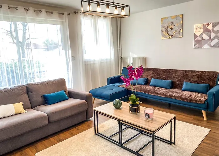 T3 Moderne avec balcon terrasse et parking gratuit