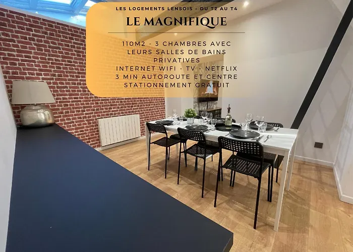 Les 3 Suites - 6 personnes - 3 chambres avec SDB privatives