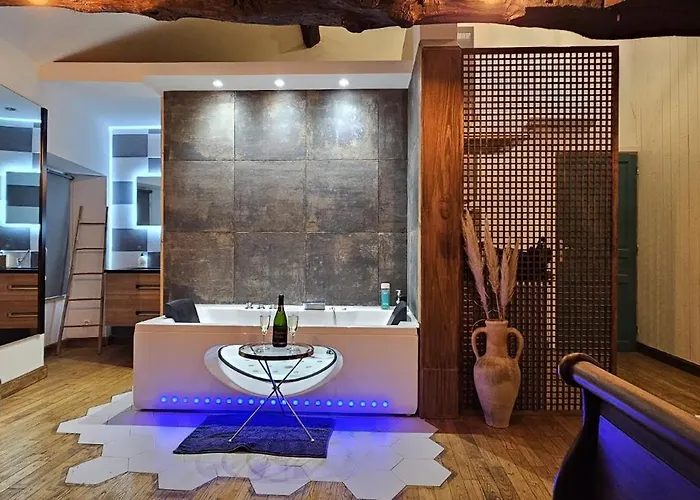 Grand studio romantique avec air climatisé