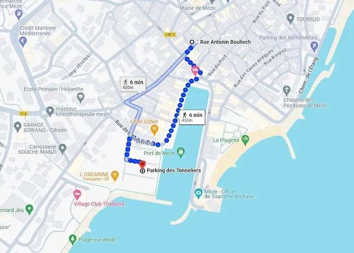 Appartement en plein centre à 100m du port