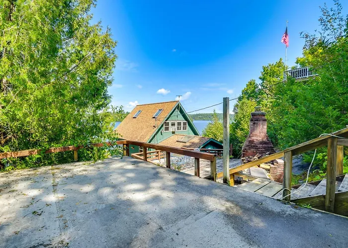 Waterfront Harrisville Home W/ Outdoor Fireplace!
