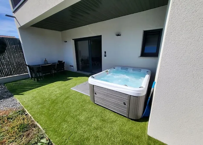 Rez-de-jardin de Maison avec spa et borne d'arcade