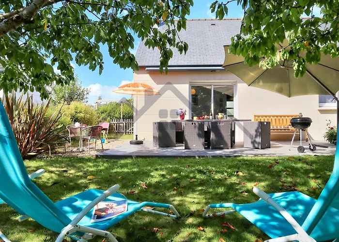 LocaLise - M8B - Ty Katell-Roz - Maison de plain-pied avec un terrain entièrement clos à quelques pas de la plage et du centre - Wifi inclus - Draps inclus - Animaux bienvenus