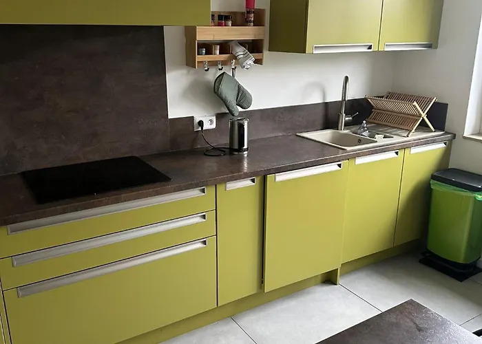 Vaste appartement avec parking gratuit, borne dispo et espace de travail